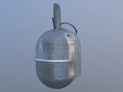 RGD-5 old grenade Low-poly 3D model