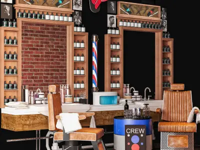 Baber Shop 3 3D model