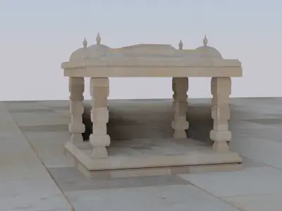 Ancient-Temple-4 Also compatible with Unreal Engine 3D model