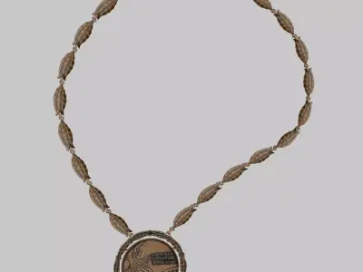 Olympic Boxing Medallion 1960s Low-poly 3D model