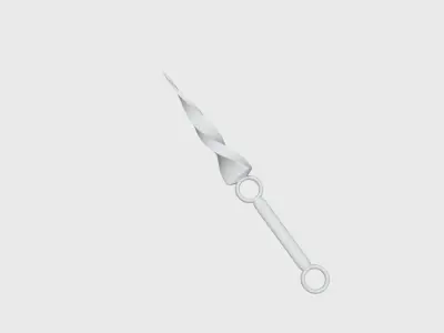 drill kunai Low-poly 3D model