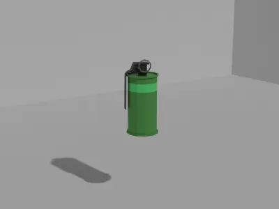 Smoke grenade m18  Free low-poly 3D model
