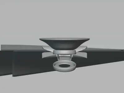 Suction cup holder 3D model
