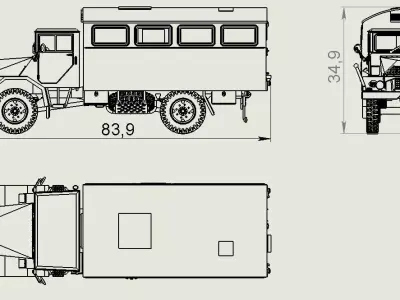 Ford G398SAM 3D print model