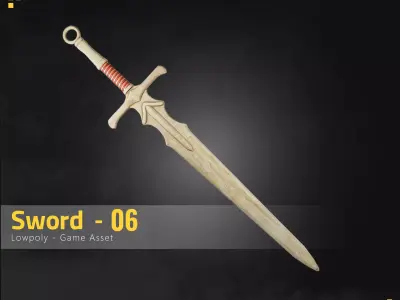 Sword-06 Low-poly 3D model