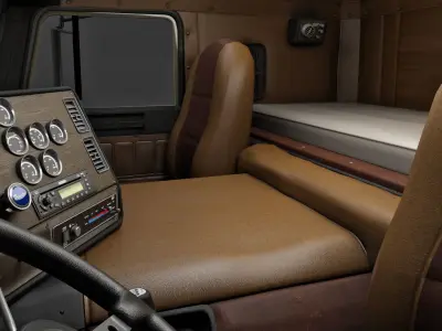 Freightliner FLT - FLA Cabover Semi Truck 3D model