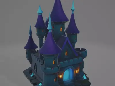 Mystical castle 2 3D model
