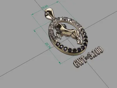 FASION PENDANT UNIK 3D model purchase
