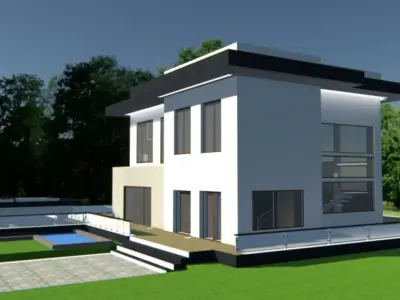 Contemporan house model 3D model