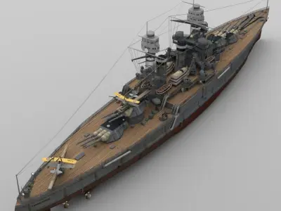 USS Tennessee in obj format 3D model
