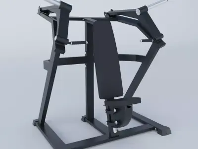 GYM EQUIPMENT SHOULDER - EQUIPAMIENTO GIMNASIO HOMBROS 3D model