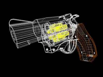 Revolver 3D model 5