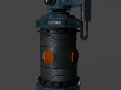 SciFi Grenade Low-poly 3D model buy