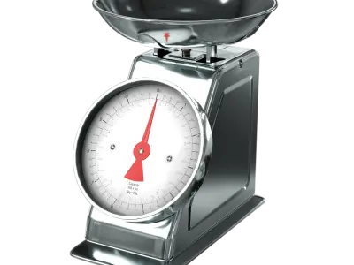  Mechanical Kitchen Scale Model, Silver 