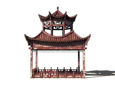 Pagoda 01 PBR Low-poly 3D model