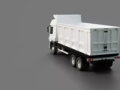 DAF CF Box Truck 2020 Dump Truck 3D model