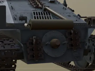 Jagdpanzer 38 - Hetzer grau 3D model