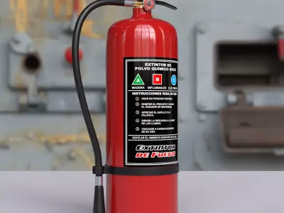 Fire extinguisher 3D model 17