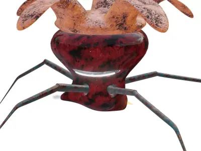 Mine-bot  Low-poly 3D model