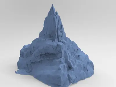 Dark Horror Cliffs 3 3D model