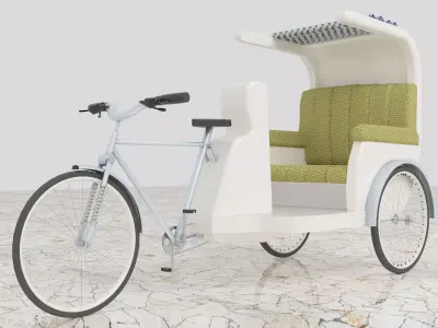 Bike Rickshaw 5 - 4K 3D model