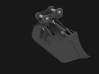 Excavator tilt bucket  3D model