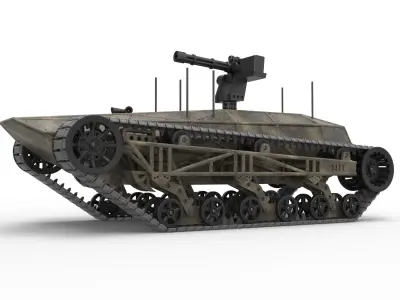 Tracked vehicle Scale 1 to 25 3D print model purchase