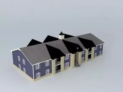 Colonial Village Apartments Free 3D model purchase