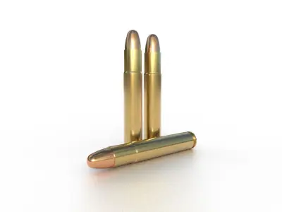 1075 x 68mm Mauser Ammo Low-poly 3D model