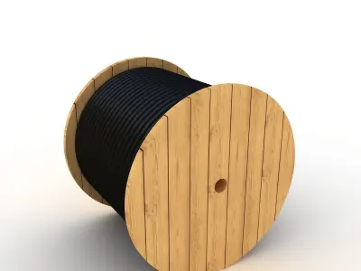 wire spool 3D model