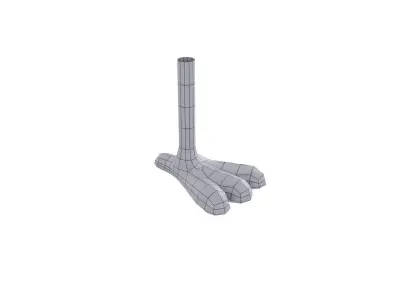 Bird Leg 001 3D model