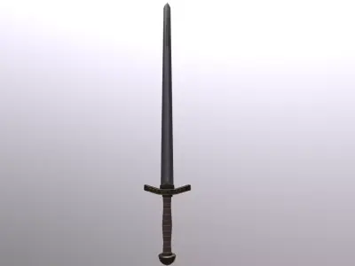 Old Sword Low-poly 3D model order