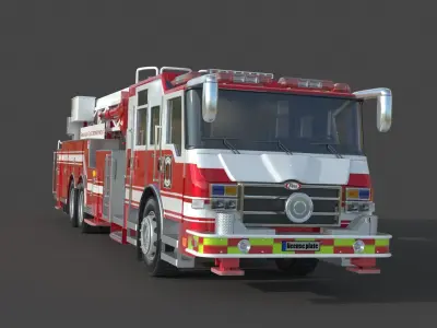 Brighton Fire Aerial pierce 1 3D model