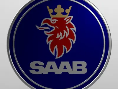 saab logo 3D model