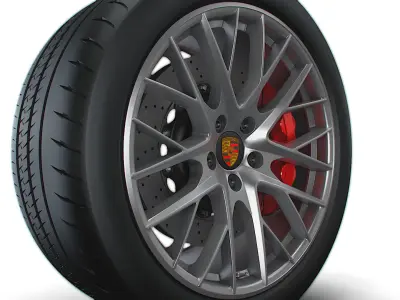 Porsche Panamera wheel 3D model