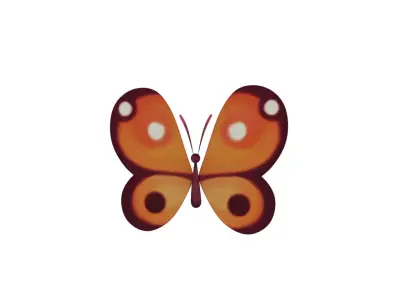 Butterfly 3D model 7