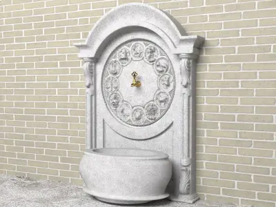 Historic Fountain 2 3D model