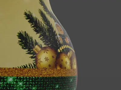 Christmas Vase Free 3D model
