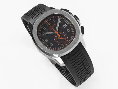  Elegant Wristwatch Patek Philippe Aquanaut Black 
