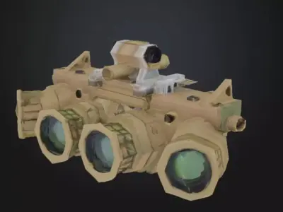 Tactical Night Vision Goggles STL OBJ 3D model