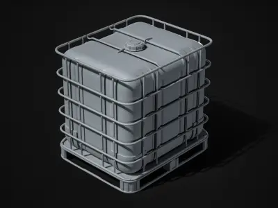 IBC Container High-Poly Model 3D model