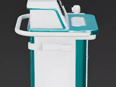 Realistic Sci-Fi Medical Cart 3D Model Low-poly 3D model