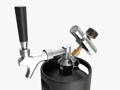 Pressurized Keg System 02 3D model