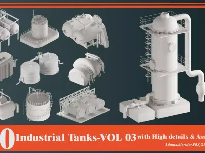Industrial Tanks VOL-03 3D model