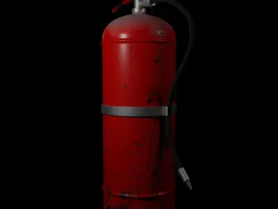 Fire Extinguisher 3D model 5