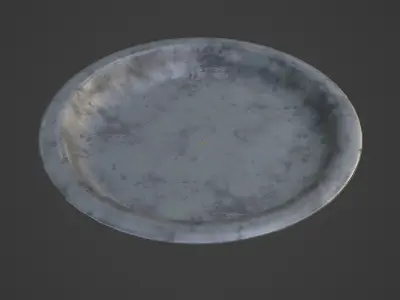 Metal Plate 01  Low-poly 3D model