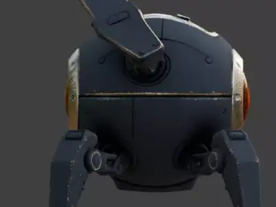 Realistic Sci-Fi Spider Drone 3D Model Low-poly 3D model
