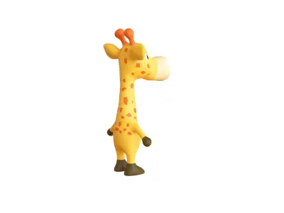 High-Quality 3D Cute Giraffe for Games  Low-poly 3D model