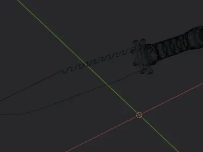 MILITARY KNIFE LOW POLY - READY TO PLAY Low-poly 3D model