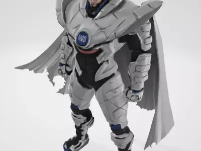 Blast - One Punch Man 3d Model Manga version Low-poly 3D model